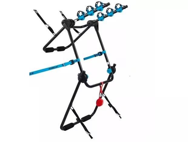 Decathlon 320 Achterklep Fietsendrager, Auto diversen, Fietsendragers, Zo goed als nieuw, Achterklepdrager, 3 fietsen of meer
