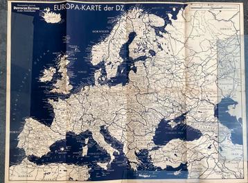 Europa kaart Deutsche Zeitung 1941 beschikbaar voor biedingen