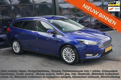 Ford Focus Wagon 1.5 Titanium Aut inparkeren, Clima, Navi, C, Auto's, Ford, Bedrijf, Te koop, Focus, ABS, Achteruitrijcamera, Airconditioning