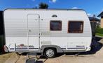 Caravan Dethleffs EC1 Camper 420, Caravans en Kamperen, Caravans, Treinzit, Particulier, 2 aparte bedden, Hordeur