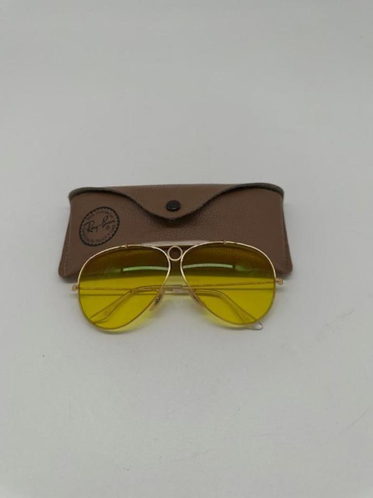 Rayban Shooter Vintage | Geel Glas | In nette staat, Sieraden, Tassen en Uiterlijk, Zonnebrillen en Brillen | Heren, Zo goed als nieuw
