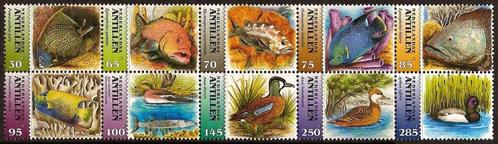 Nederlandse Antillen 1538/47 postfris Vogels en Vissen 2004, Postzegels en Munten, Postzegels | Nederlandse Antillen en Aruba