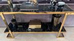 Tafel te koop marmerlook, Ophalen, Gebruikt, 75 cm of meer, Eicholtz
