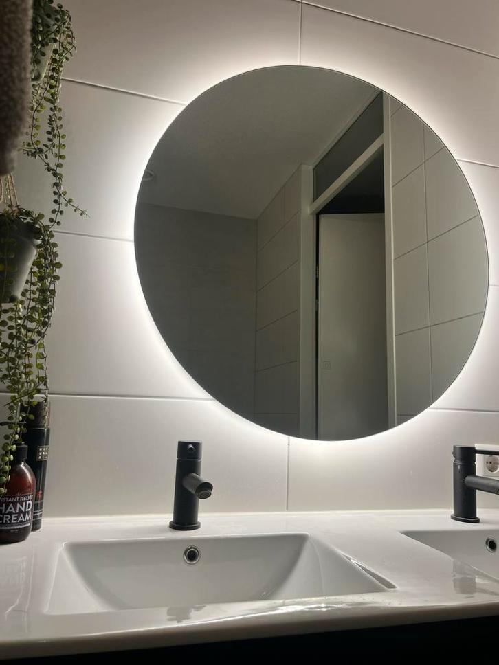Badkamerspiegel LED, Touch, Spiegelverwarming - 80cm, Huis en Inrichting, Woonaccessoires | Spiegels, Nieuw, 75 tot 100 cm, Minder dan 100 cm