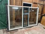 Hardhouten raamkozijn met dubbelglas, Doe-het-zelf en Verbouw, Rolluiken, Ophalen