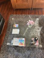 Glazen Salontafel Vierkant - Modern Design, Huis en Inrichting, Tafels | Salontafels, Ophalen, 50 tot 100 cm, 100 tot 150 cm, Vierkant