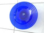 Grote blauwe schaal 36 cm DS, Huis en Inrichting, Woonaccessoires | Schalen en Manden, Ophalen, Zo goed als nieuw, Rond, Glas
