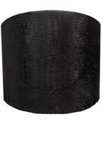 3 grote zwarte croco lampenkappen, Huis en Inrichting, Ophalen of Verzenden, Zo goed als nieuw, Rond, 50 cm of meer