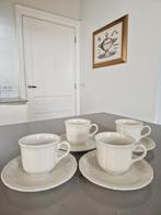 4 Koffiekoppen met schotels Villeroy en Boch Manoir, Huis en Inrichting, Keuken | Servies, Overige stijlen, Kop(pen) en/of Schotel(s)