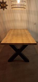 Eettafel met stalen poten, Vijf personen of meer, 150 tot 200 cm, Rechthoekig, 50 tot 100 cm