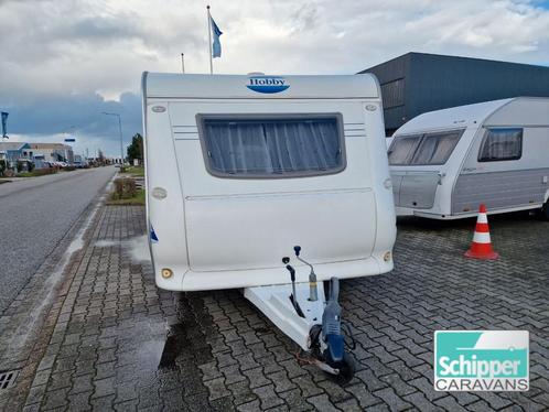 Hobby De luxe 440 SB, Caravans en Kamperen, Caravans, Bedrijf, tot en met 4, 1000 - 1250 kg, Hobby, Hordeur, Kachel, Koelkast