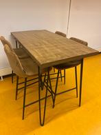 Bartafel met barstoelen (riverdale), Huis en Inrichting, Tafels | Eettafels, Ophalen, 100 tot 150 cm, 50 tot 100 cm, Zo goed als nieuw