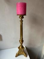 Grote vintage messing kandelaar 62 cm hoog  antiek, Ophalen of Verzenden, Overige materialen
