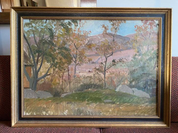 Willem Witjens (1884-1962) - Het Oude Huis te Bern, Antiek en Kunst, Kunst | Schilderijen | Klassiek, Ophalen