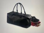 Senvi Weekendtas - Kleur Zwart - Leatherlook - 30 liter, Ophalen of Verzenden, Nieuw, Zwart, 30 cm of meer