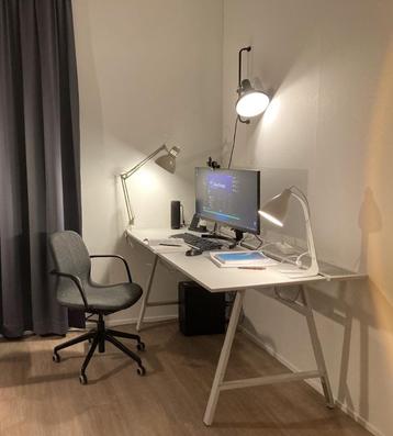 Gamebureau, grijs, 160x80 cm beschikbaar voor biedingen