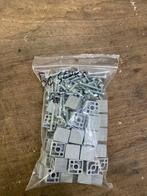 Blind verbinder 20 x 20 x 1,5 mm grijs zak 50 stuks, Ophalen of Verzenden, Nieuw, Aluminium, Volière