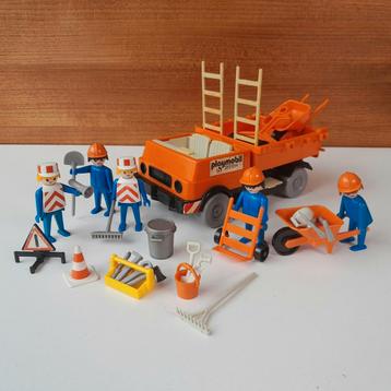 Vintage Playmobil kiepwagen bouwvakkers gereedschap - 70's  beschikbaar voor biedingen