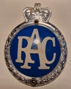 RAC Royal Automobiel Club badge bumperschild 1950, Ophalen of Verzenden