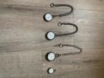 4 antieke zilveren zakhorloges, Ophalen of Verzenden, Zilver