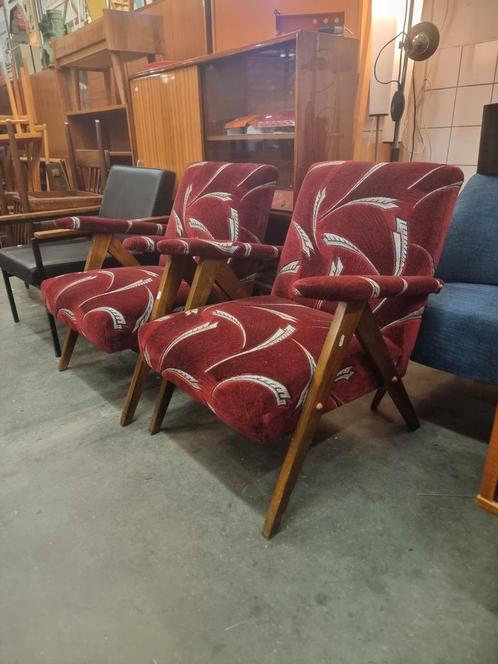 Vintage fauteuils jaren 60 ,175,- per stuk, Huis en Inrichting, Fauteuils, Stof, Minder dan 50 cm, Ophalen