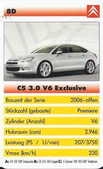 C270 autokaartje 8d citroen c5 3,0 exclusive, Verzenden, Zo goed als nieuw, Auto's