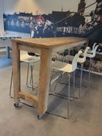 Eetafel met 8 barkrukken, Huis en Inrichting, Tafels | Eettafels, Ophalen, Gebruikt, 200 cm of meer, 50 tot 100 cm