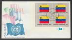Verenigde Naties - FDC vlaggenserie - Venezuela, Postzegels en Munten, Postzegels | Eerstedagenveloppen, Verzenden, Onbeschreven