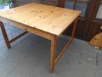 stevige grenen tafel 212 tot 171 BR.100  een inklapbaar blad, Huis en Inrichting, Tafels | Eettafels, Ophalen, Gebruikt, 100 tot 150 cm
