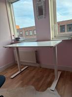 TROTTEN Zit Sta Bureau - 120x70cm - Wit, Huis en Inrichting, Bureaus, Ophalen, Gebruikt