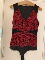 Sexy zwart met rood kanten body, Ophalen of Verzenden, Zwart, Body of Korset