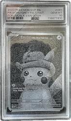 Pikachu grey felt hat Van Gogh #085 Pokemon metalen kaart, Ophalen of Verzenden, Nieuw, Losse kaart