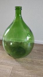 Grote groene wijnfles, Ophalen, Minder dan 50 cm, Groen, Glas