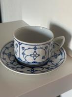 Antieke Zwiebelmuster Kop en Schotel DDR Porselein, Antiek en Kunst, Antiek | Porselein, Ophalen of Verzenden