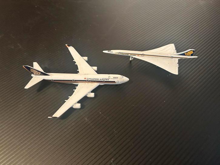 Schabak Modelvliegtuigen - Boeing & Concorde, Hobby en Vrije tijd, Modelbouw | Auto's en Voertuigen, Gebruikt, Overige typen, 1:50 of kleiner