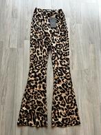 Nieuwe Loavies flared broek met luipaardprint - XS, Bruin, Nieuw, Ophalen of Verzenden, Maat 34 (XS) of kleiner