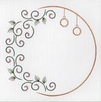 geborduurde oplegkaart nr 26, Ophalen of Verzenden, Nieuw, Kerst, Blanco kaart of Basiskaart