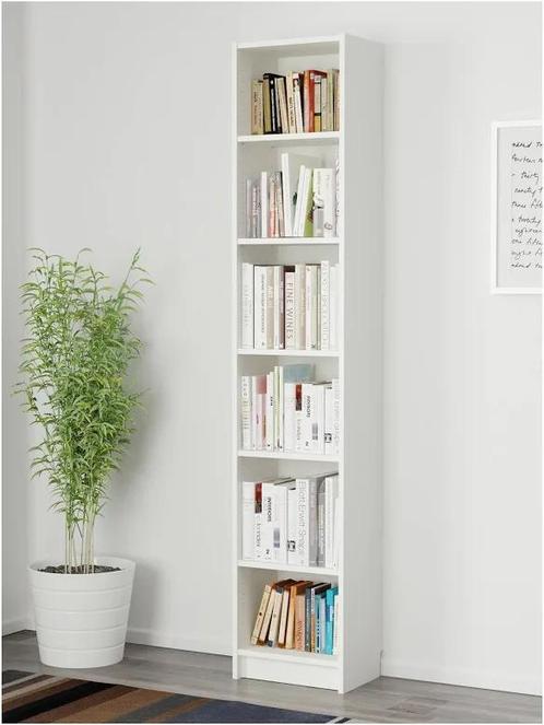 Ikea BILLY Bookcase, white, 40x39x202 cm, Huis en Inrichting, Kasten | Boekenkasten, Zo goed als nieuw, Minder dan 100 cm, 25 tot 50 cm