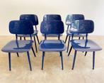 6x Ahrend Revolt door Friso Kramer, Huis en Inrichting, Vijf, Zes of meer stoelen, Blauw, Metaal, Gebruikt