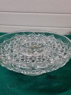 hapjes schaal op voet kristal, Huis en Inrichting, Woonaccessoires | Schalen en Manden, Ophalen of Verzenden, 'T Olde Gre-j, Info@toldegrej.nl