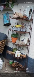 Tuin planten etagere sierijzer, Huis en Inrichting, Woonaccessoires | Etagères, Ophalen, Zo goed als nieuw