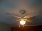 Ventilator plafondlamp, Gebruikt, Ophalen, Glas