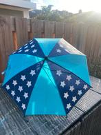 Paraplu voor kind blauw meekleurende sterren, Ophalen of Verzenden, Gebruikt, Blauw