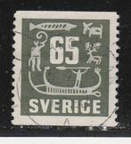Zweden 1954 - Rotstekening, Postzegels en Munten, Postzegels | Europa | Scandinavië, Zweden, Ophalen, Gestempeld