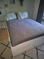 Brimnes bed 140 x 200, Huis en Inrichting, Slaapkamer | Bedden, Ophalen, Verstelbaar, Wit, Tweepersoons