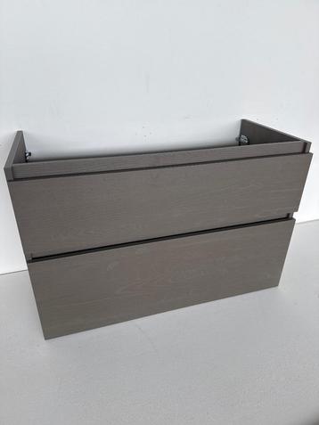 Badkamermeubel/wastafelkast grijs met 2 lades*100x45 *Nieuw beschikbaar voor biedingen