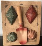 Antieke blikken zand vormpjes + Schepje ,nieuw op kaart!, Ophalen