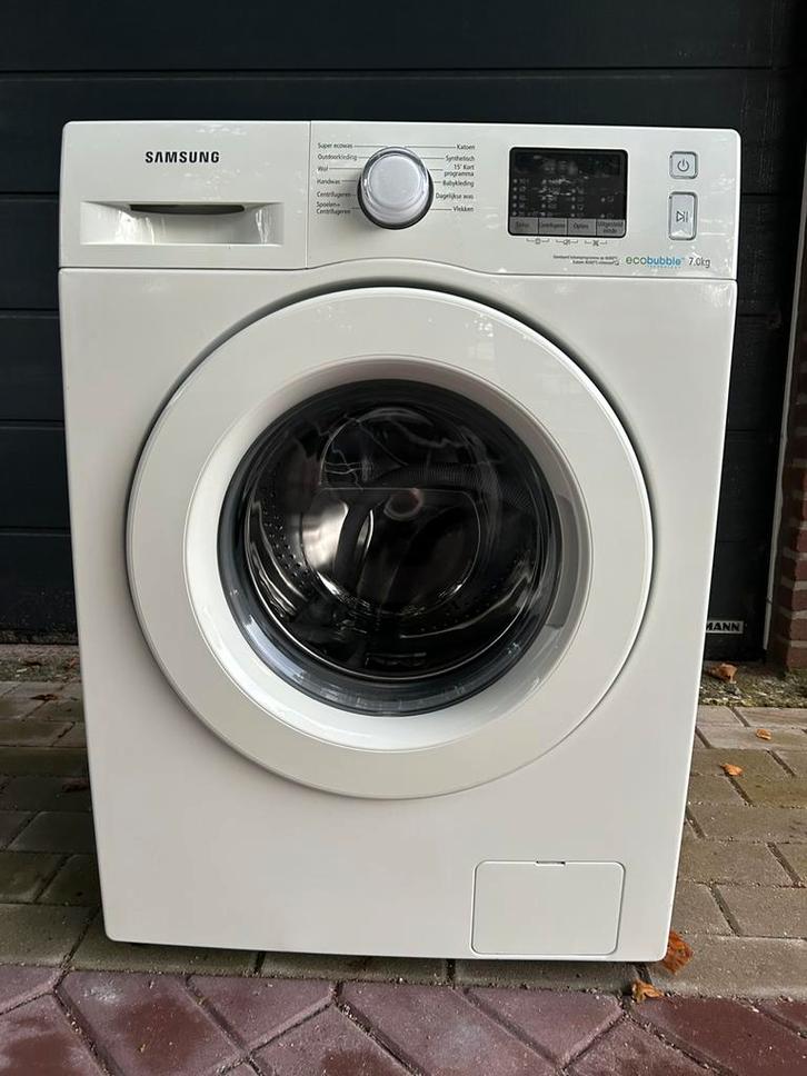 Samsung eco bubble 7 kg wasmachine., Witgoed en Apparatuur, Wasmachines, Zo goed als nieuw, Voorlader, 6 tot 8 kg, 85 tot 90 cm
