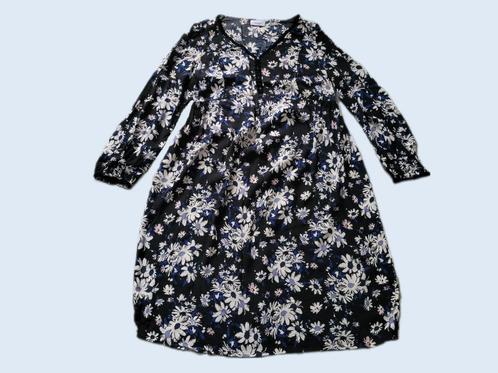 YESSICA zwarte gebloemde positie jurk maat M ~ CP0006, Kleding | Dames, Positiekleding, Zo goed als nieuw, Jurk, Maat 38/40 (M)