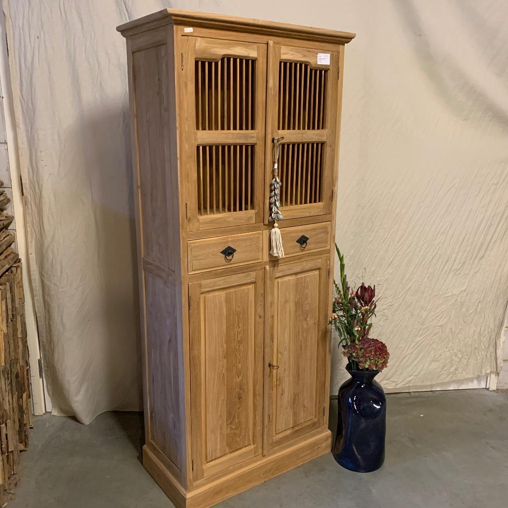 Keukenkast - 73 cm - teakhout - TTM Wonen